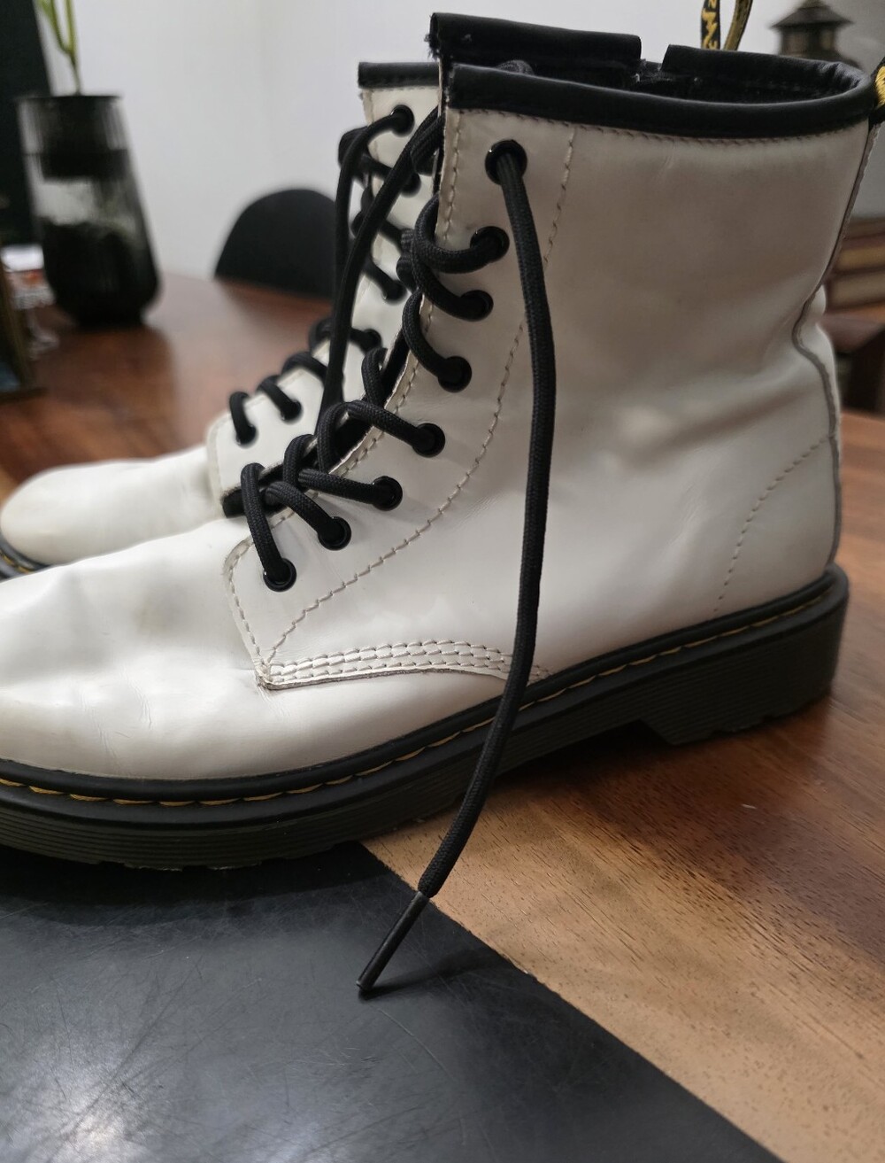 White Dr Marten Boots